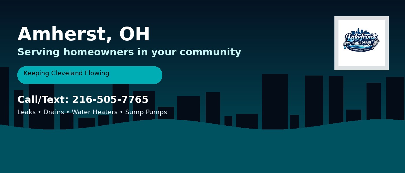 Amherst Ohio service area - Lakefront Leak & Drain