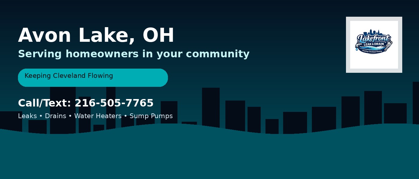 Avon Lake Ohio service area - Lakefront Leak & Drain