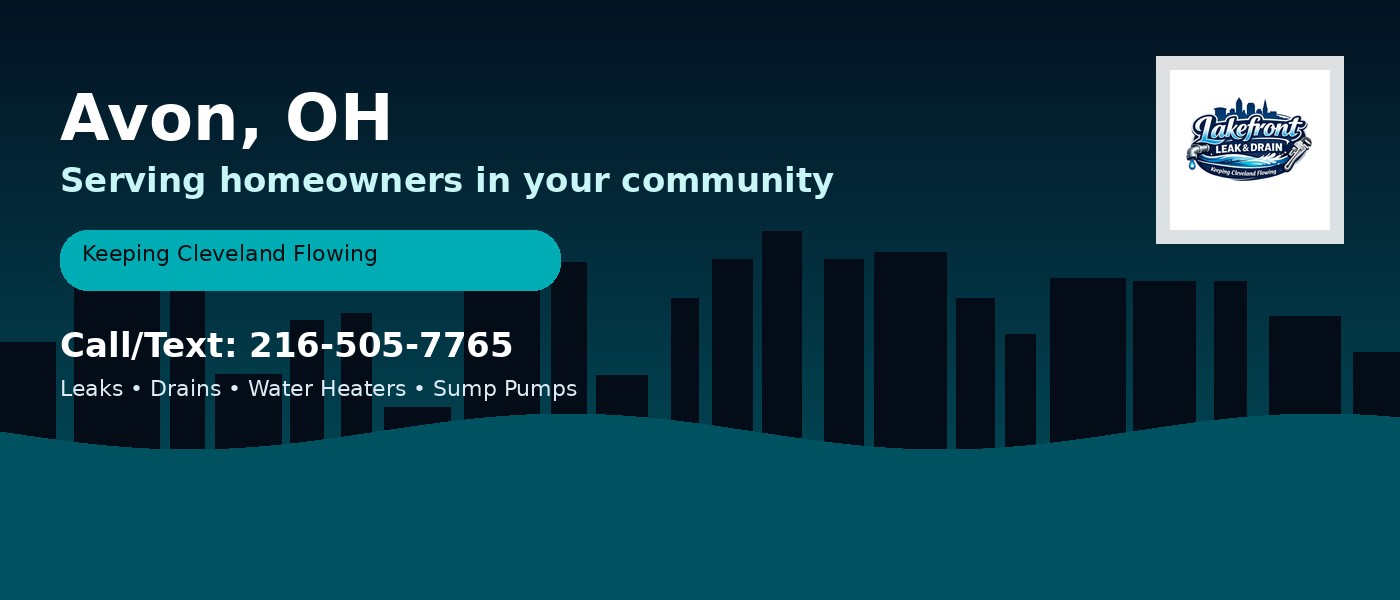 Avon Ohio service area - Lakefront Leak & Drain