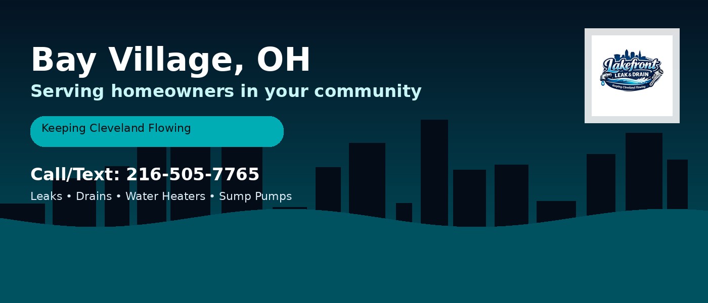 Bay Village Ohio service area - Lakefront Leak & Drain