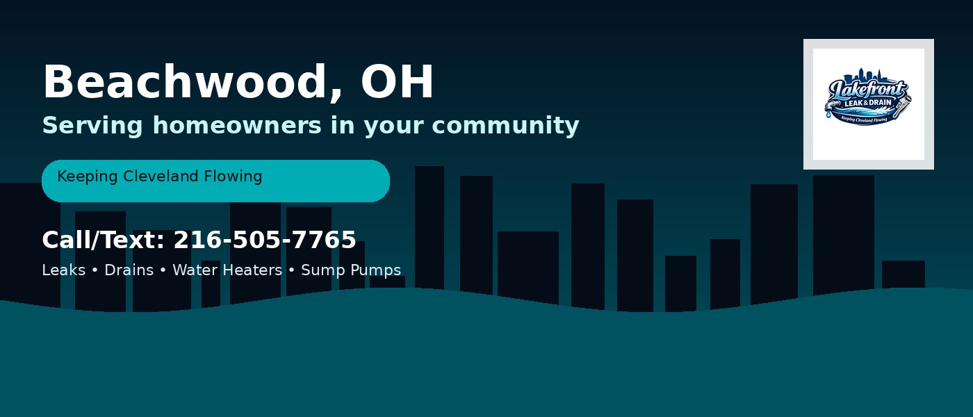 Beachwood Ohio service area - Lakefront Leak & Drain