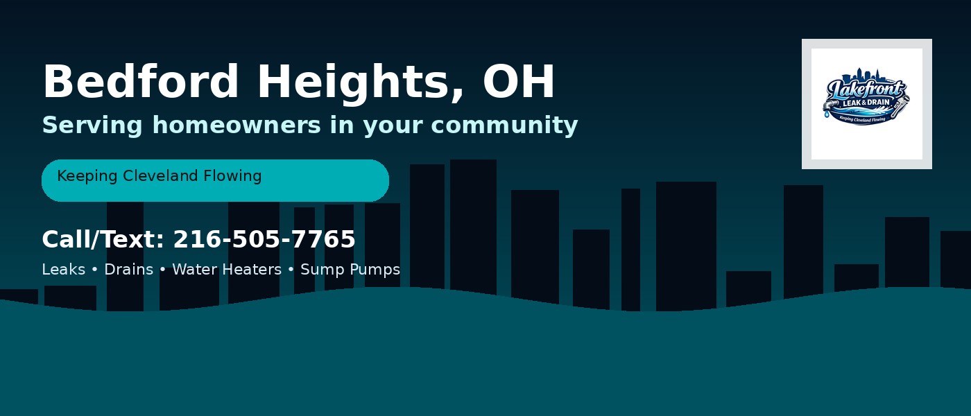 Bedford Heights Ohio service area - Lakefront Leak & Drain