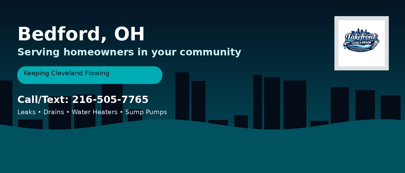 Bedford Ohio service area - Lakefront Leak & Drain