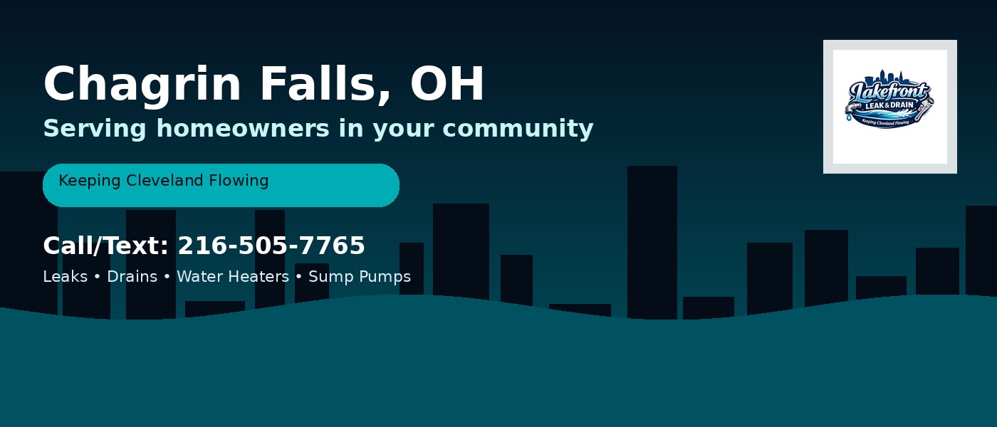 Chagrin Falls Ohio service area - Lakefront Leak & Drain