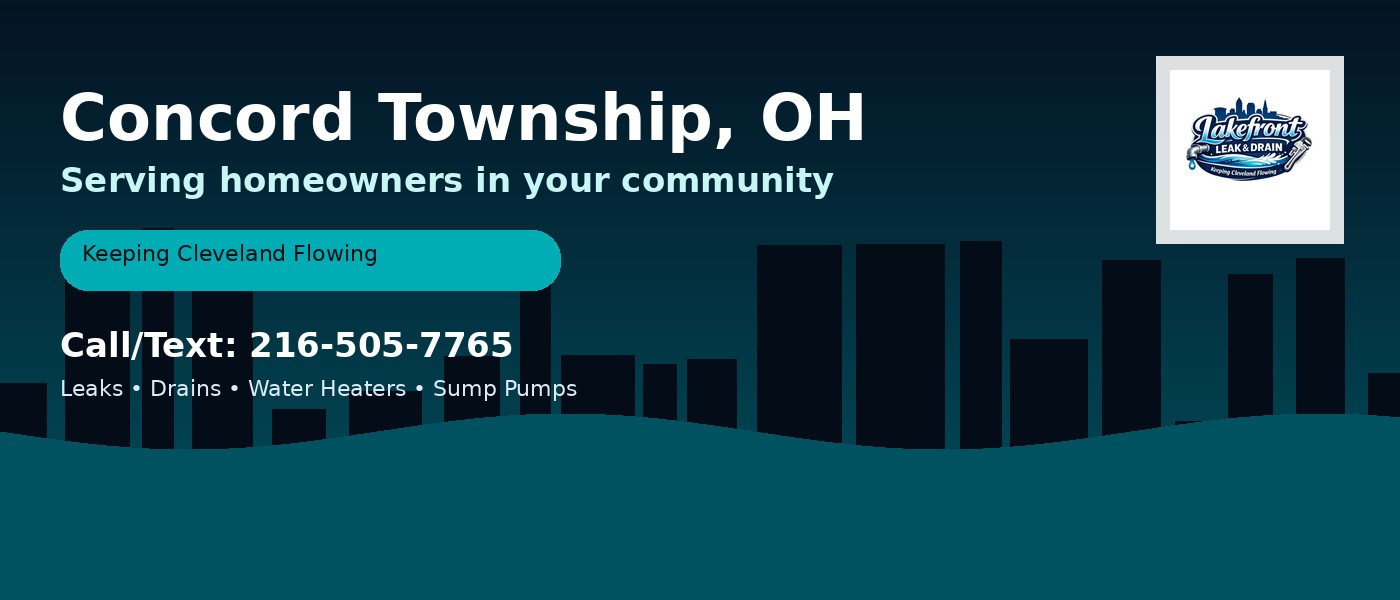 Concord Township Ohio service area - Lakefront Leak & Drain
