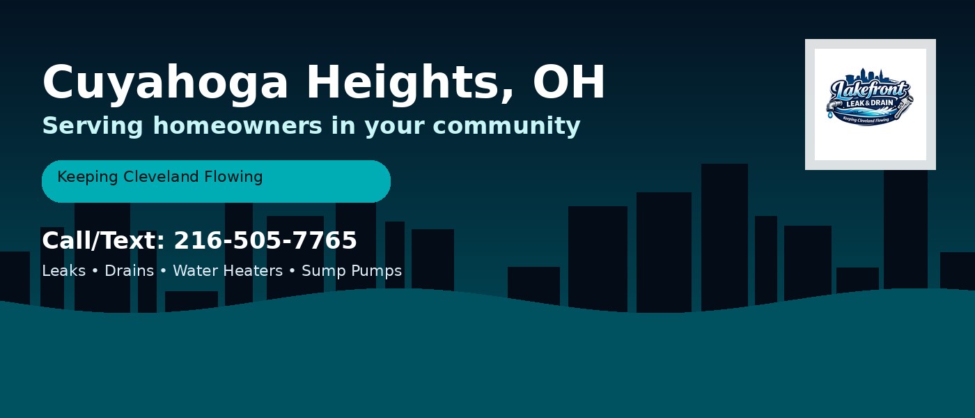 Cuyahoga Heights Ohio service area - Lakefront Leak & Drain