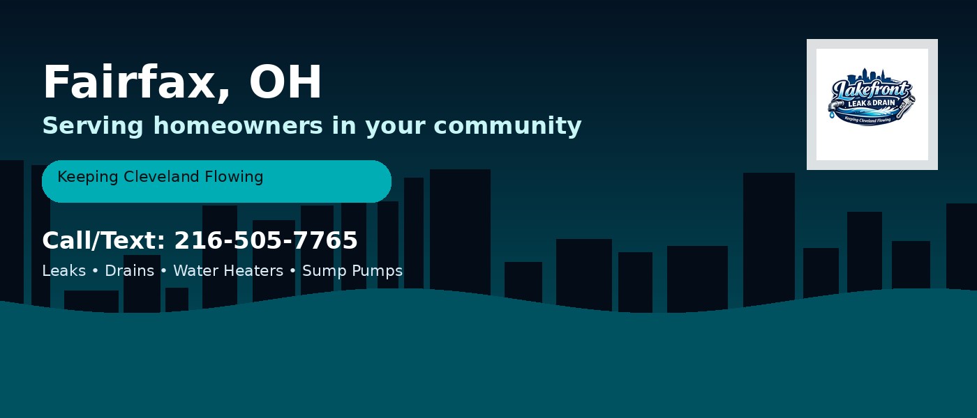 Fairfax Ohio service area - Lakefront Leak & Drain