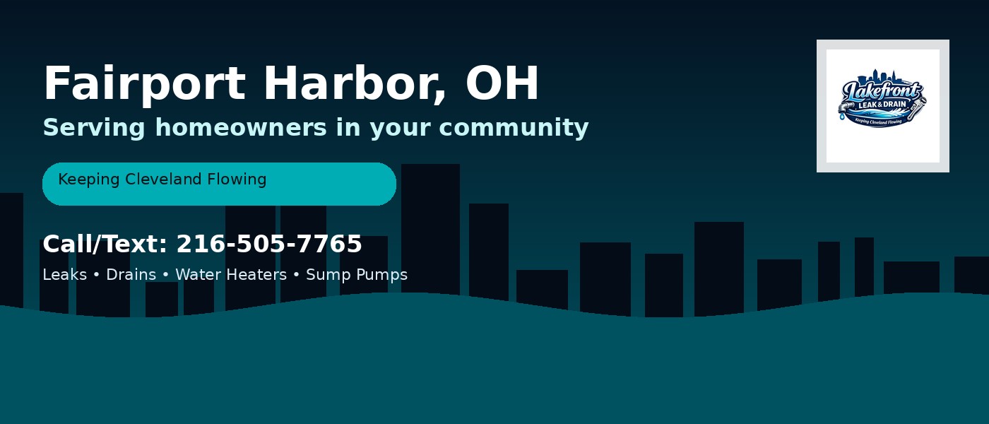 Fairport Harbor Ohio service area - Lakefront Leak & Drain