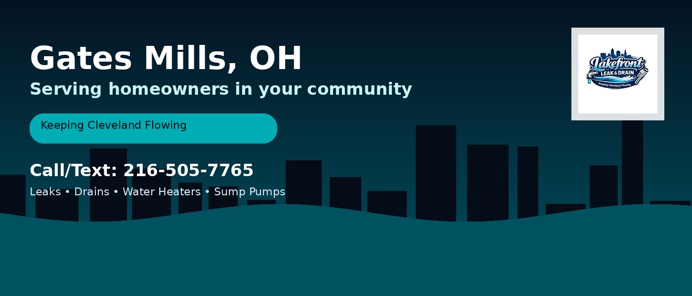 Gates Mills Ohio service area - Lakefront Leak & Drain