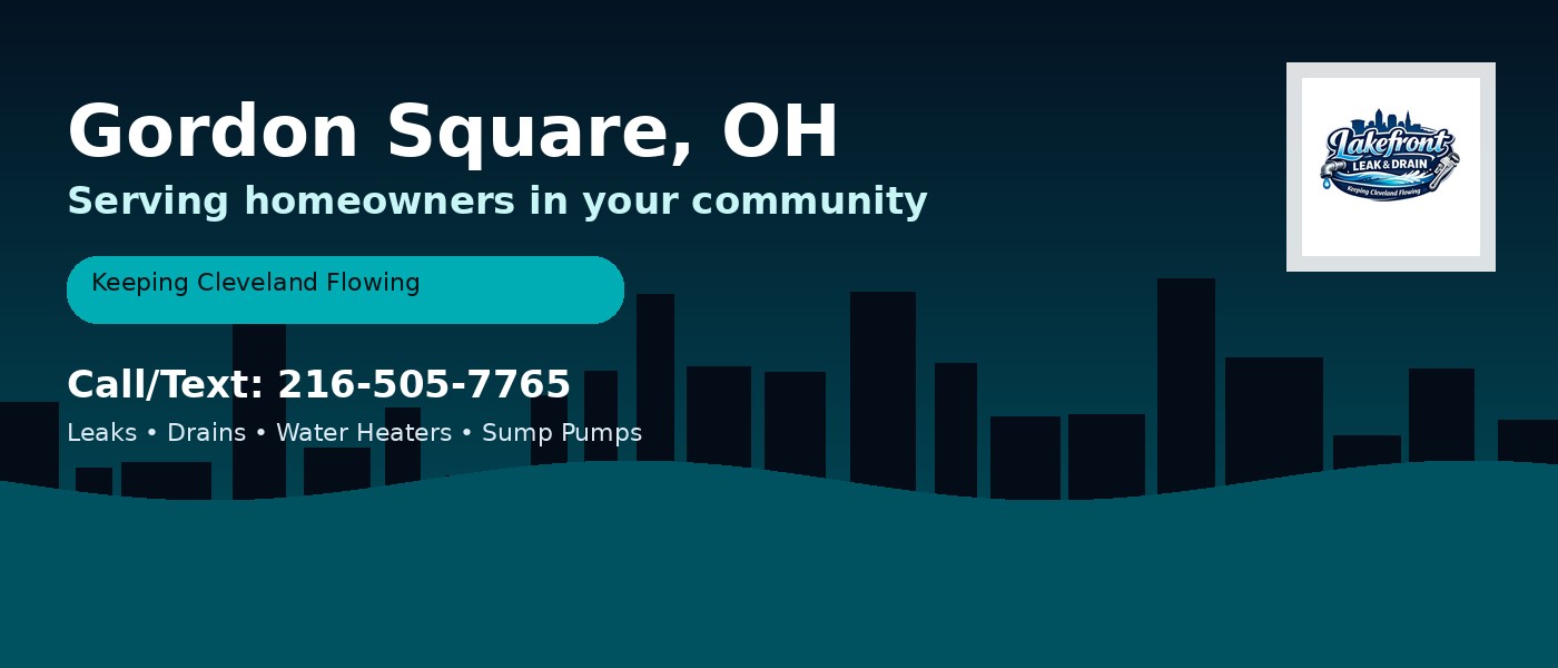 Gordon Square Ohio service area - Lakefront Leak & Drain