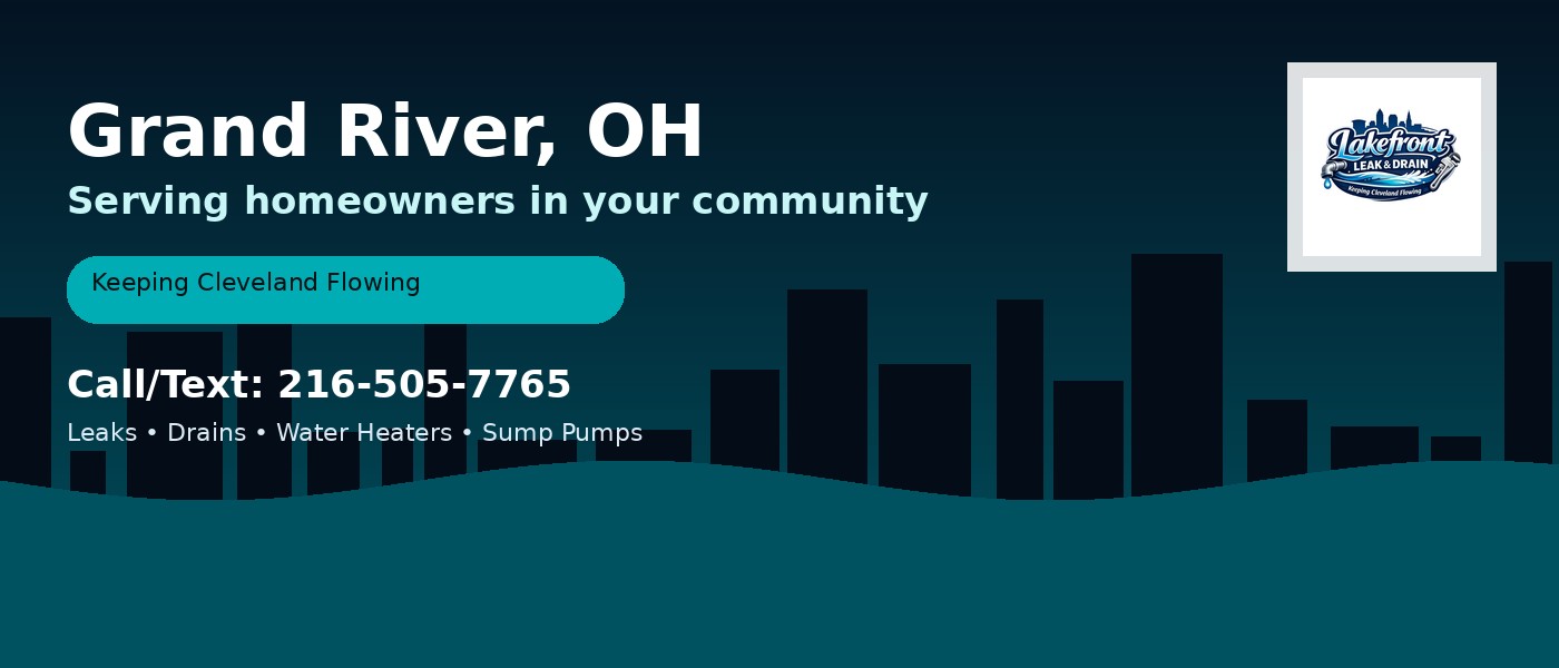 Grand River Ohio service area - Lakefront Leak & Drain