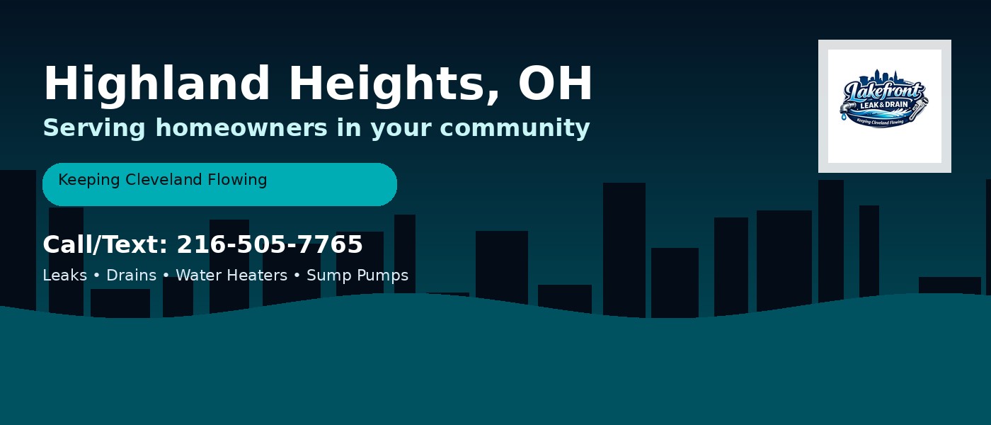 Highland Heights Ohio service area - Lakefront Leak & Drain