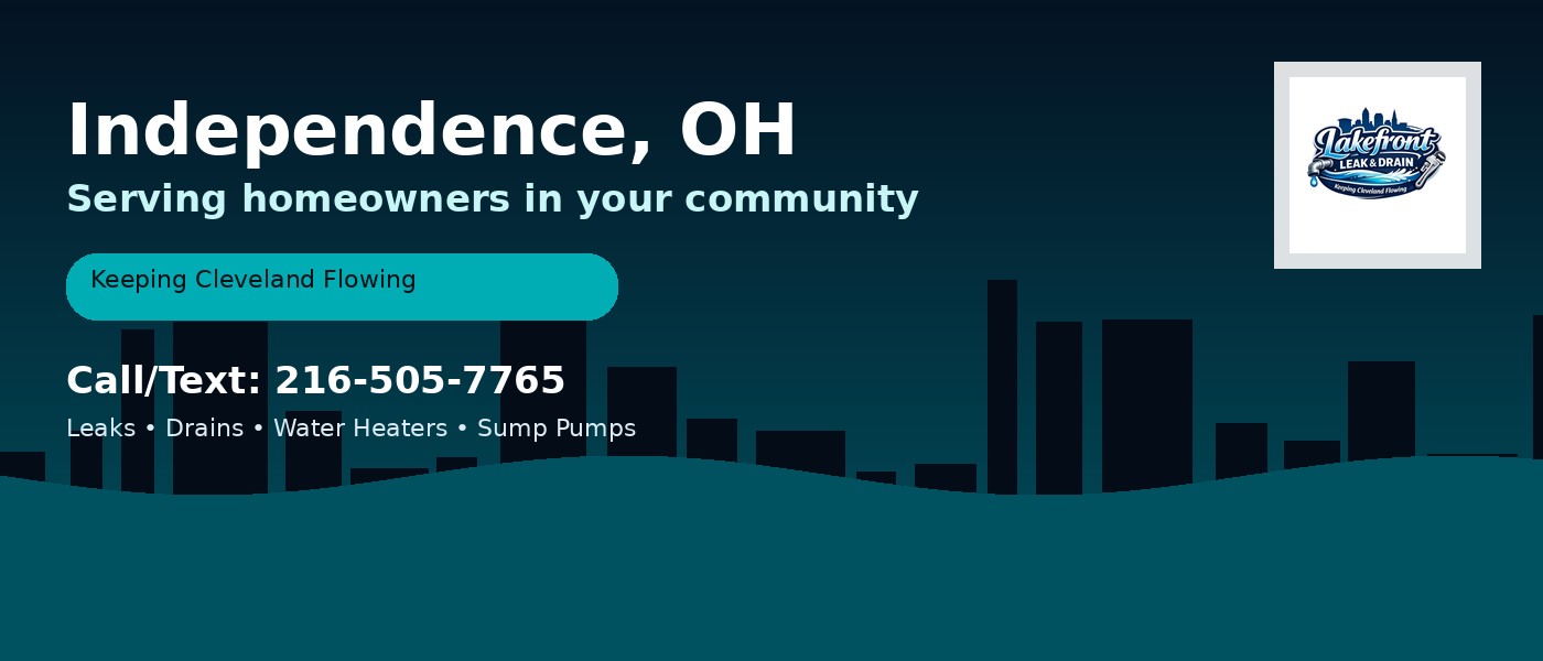 Independence Ohio service area - Lakefront Leak & Drain