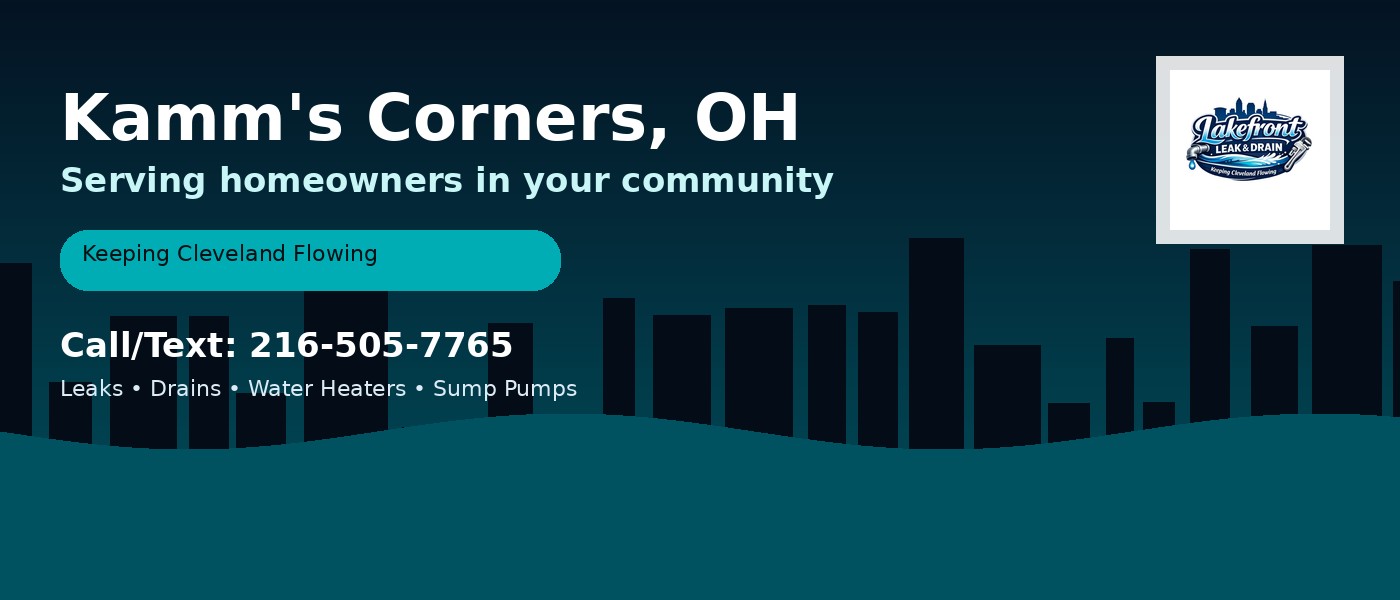 Kamm's Corners Ohio service area - Lakefront Leak & Drain