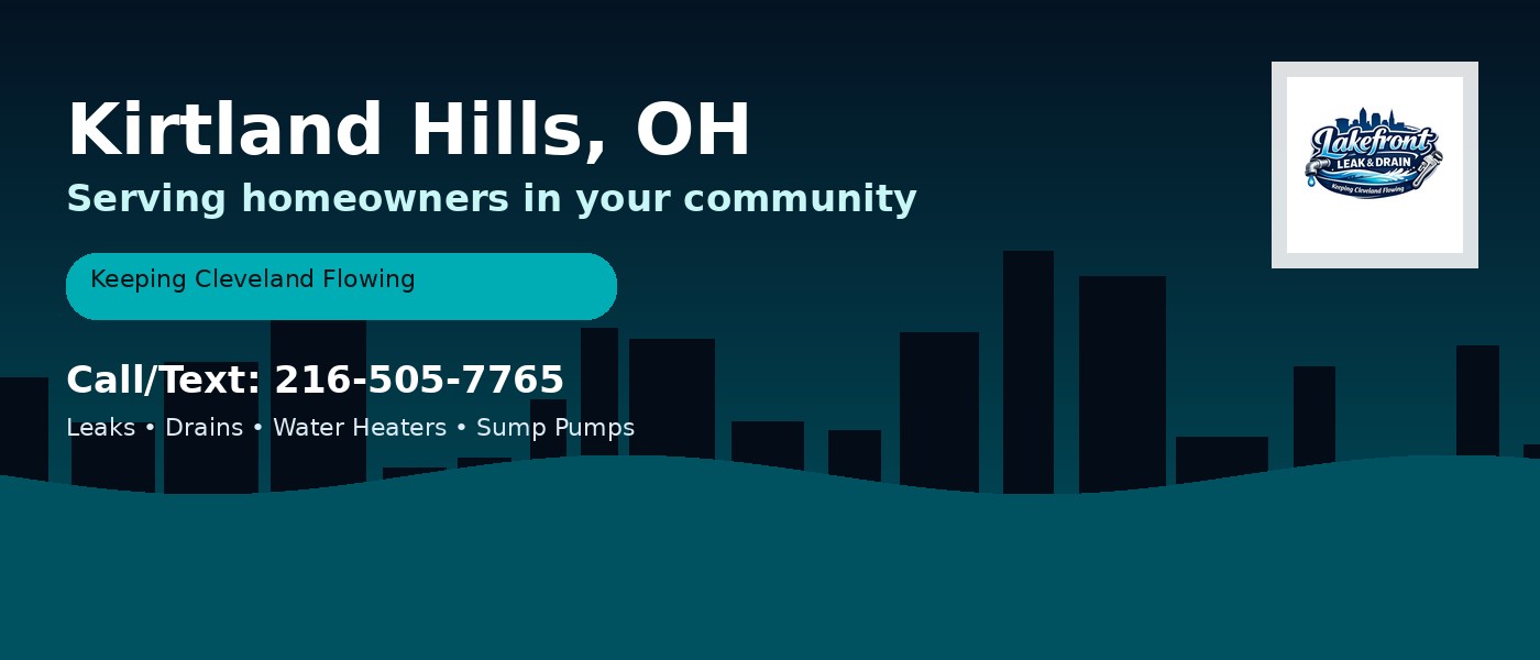 Kirtland Hills Ohio service area - Lakefront Leak & Drain