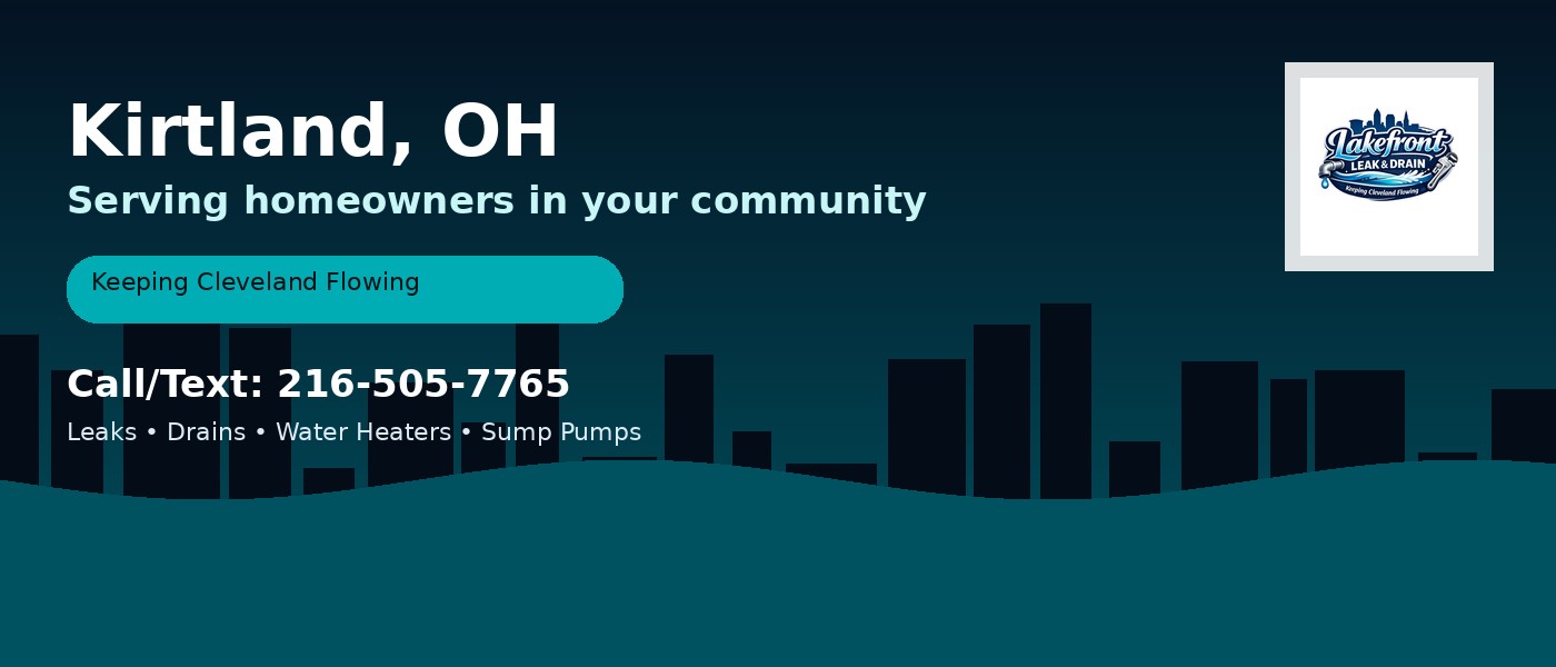 Kirtland Ohio service area - Lakefront Leak & Drain