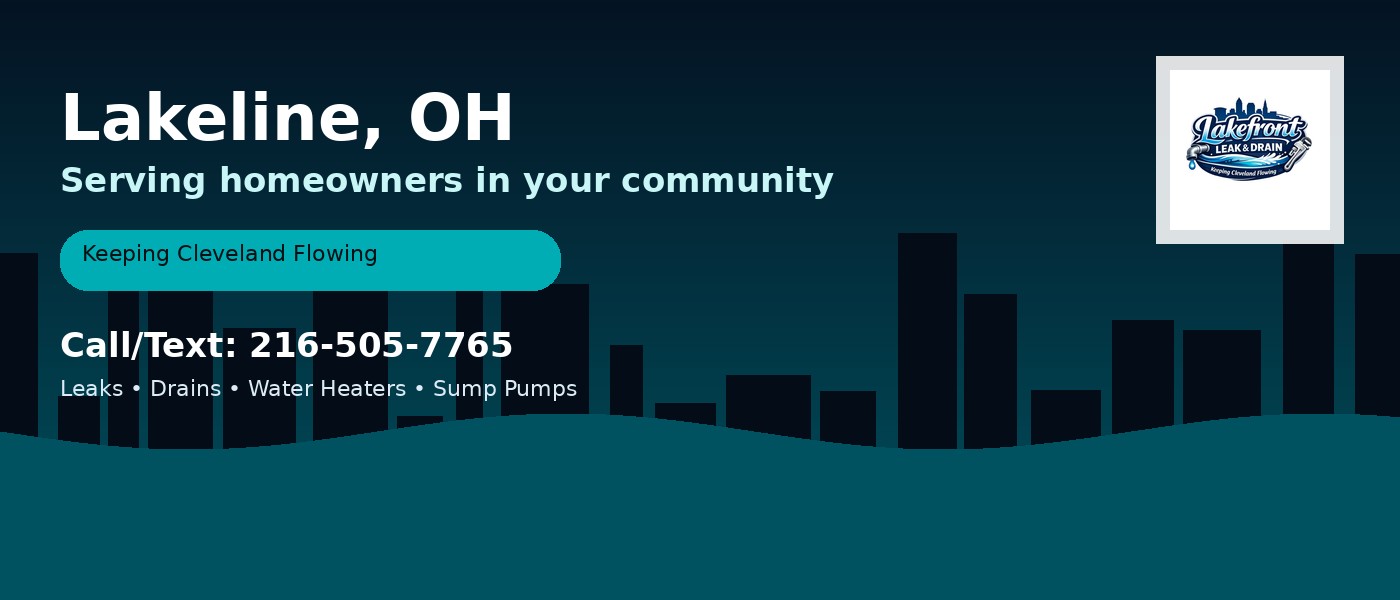 Lakeline Ohio service area - Lakefront Leak & Drain