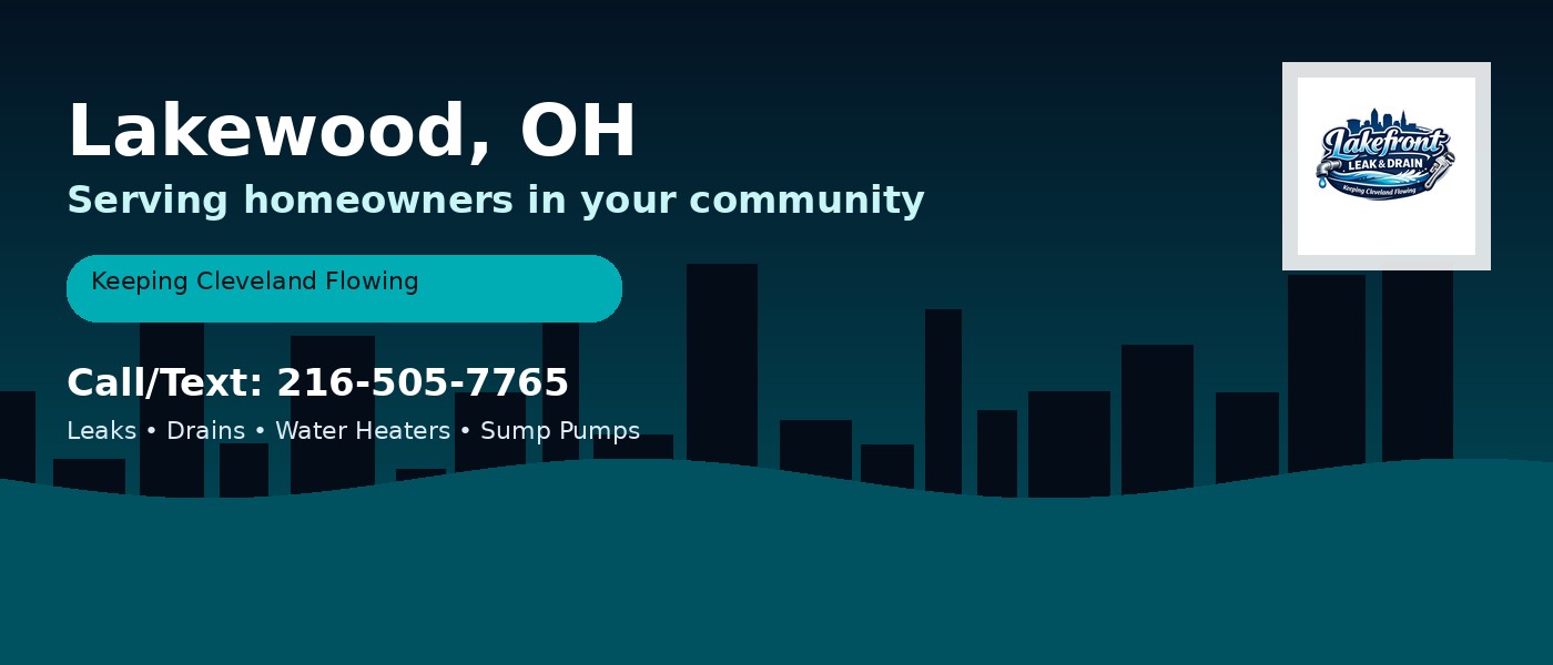 Lakewood Ohio service area - Lakefront Leak & Drain