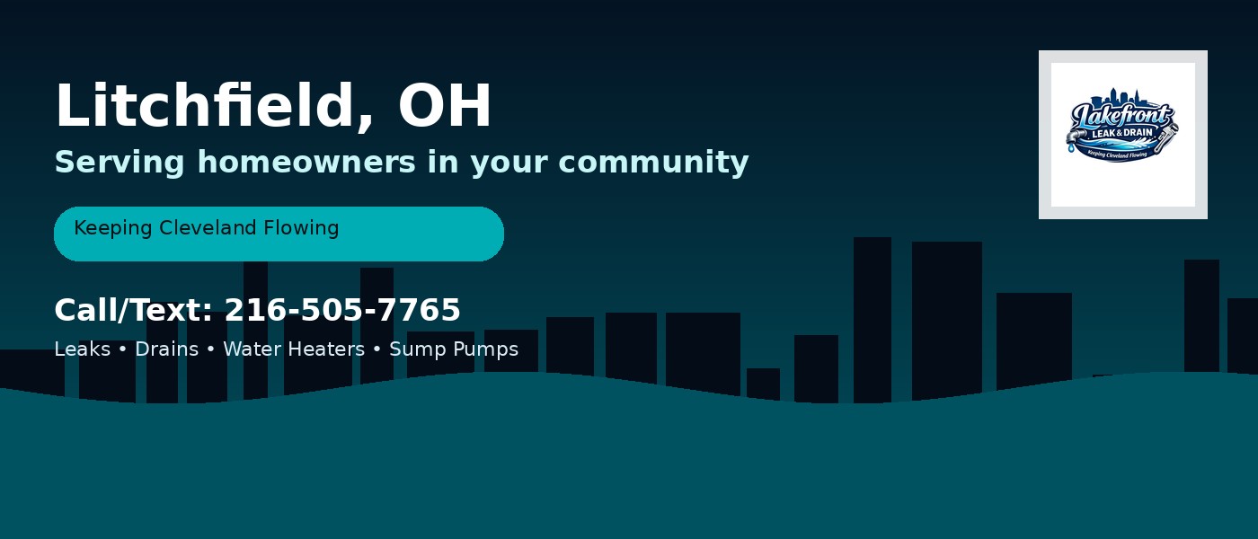 Litchfield Ohio service area - Lakefront Leak & Drain