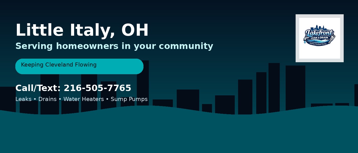 Little Italy Ohio service area - Lakefront Leak & Drain