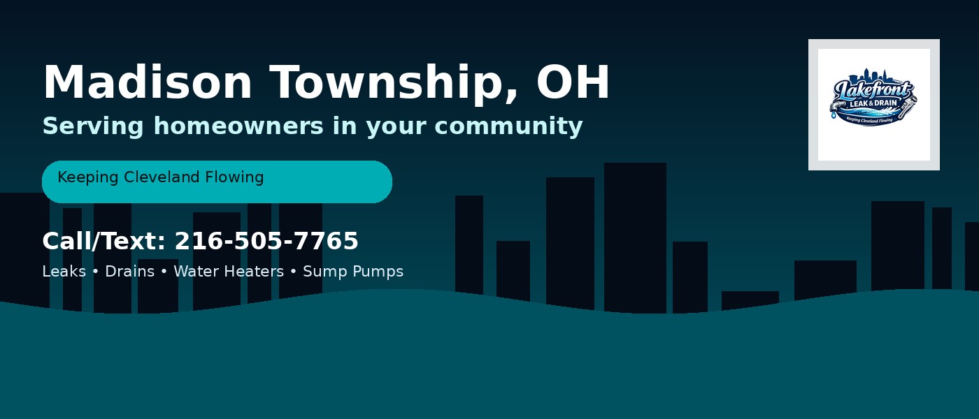 Madison Township Ohio service area - Lakefront Leak & Drain