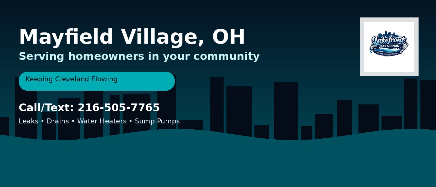 Mayfield Village Ohio service area - Lakefront Leak & Drain