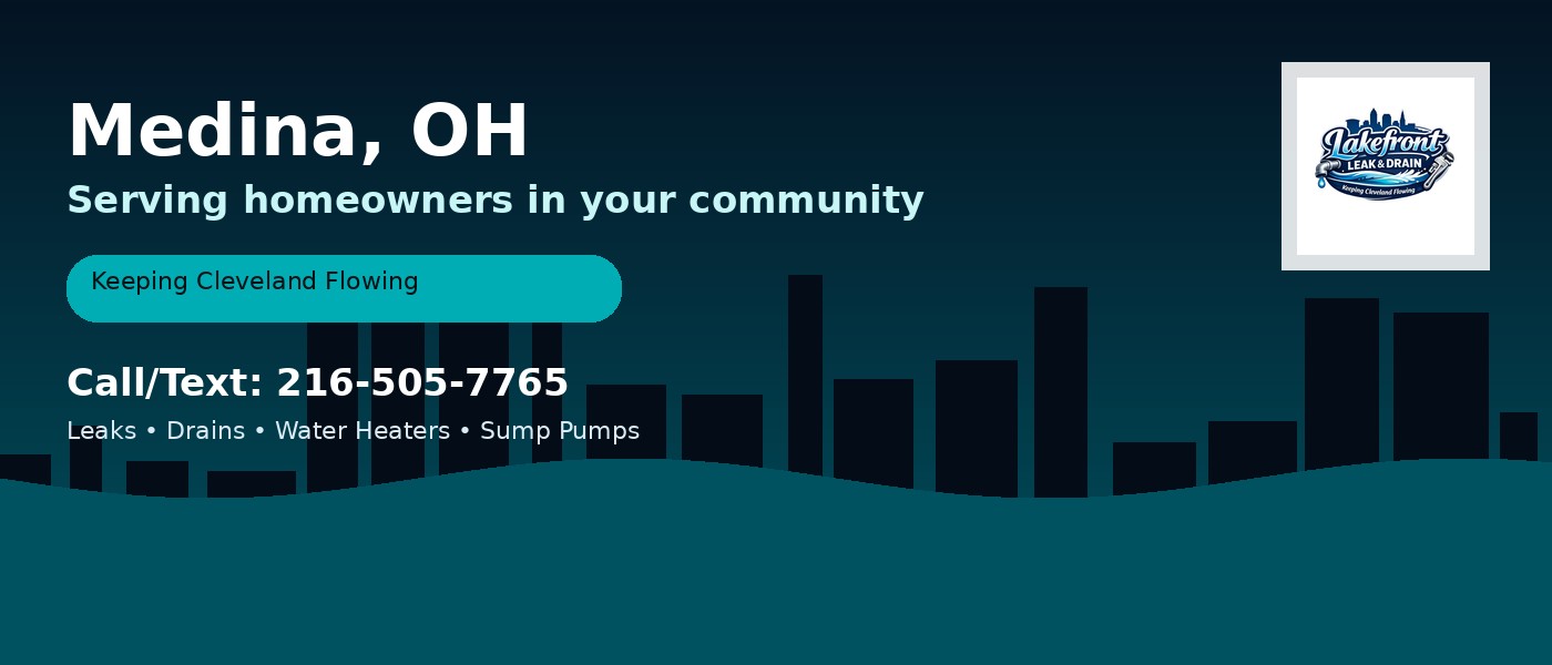 Medina Ohio service area - Lakefront Leak & Drain