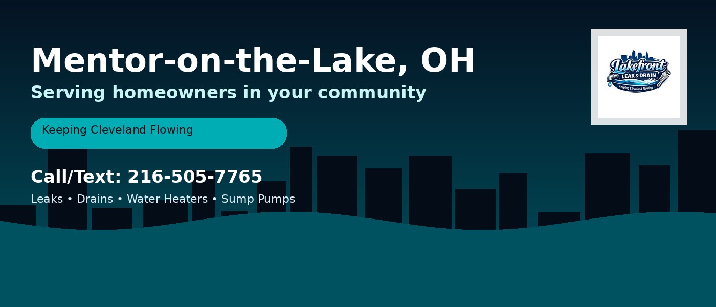 Mentor-on-the-Lake Ohio service area - Lakefront Leak & Drain