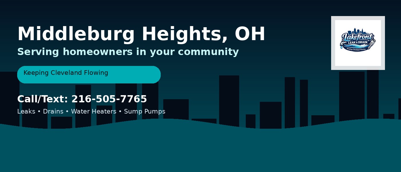 Middleburg Heights Ohio service area - Lakefront Leak & Drain