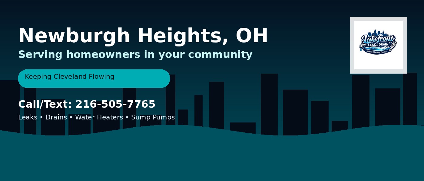 Newburgh Heights Ohio service area - Lakefront Leak & Drain