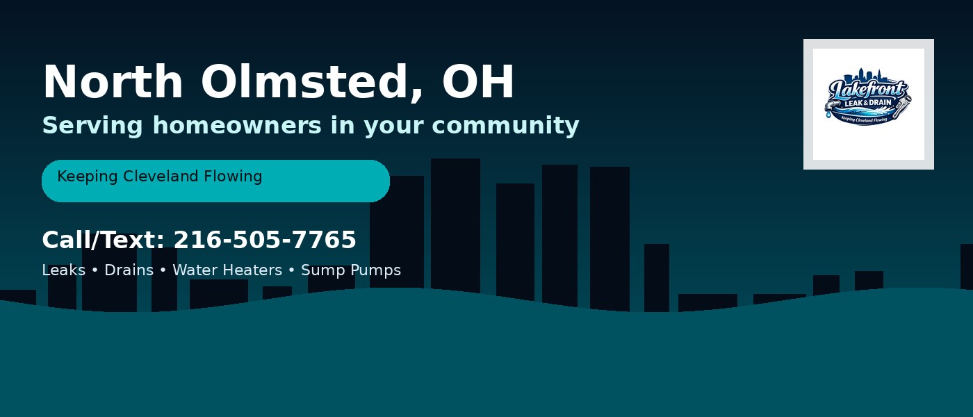 North Olmsted Ohio service area - Lakefront Leak & Drain