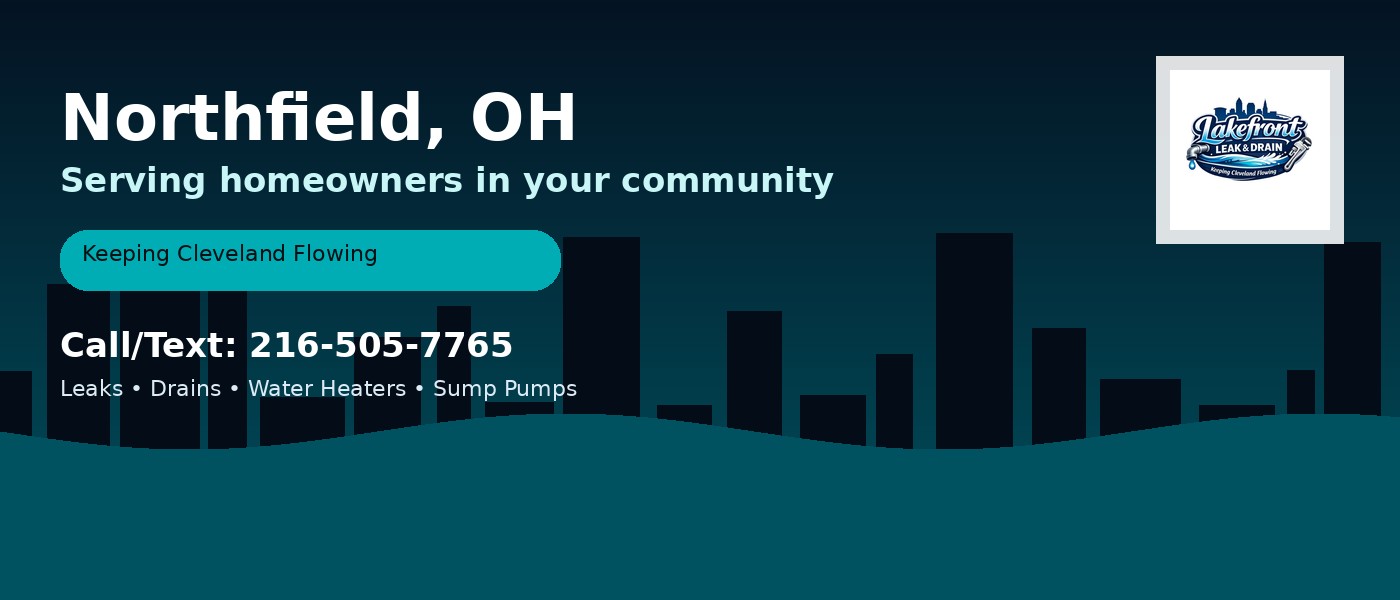Northfield Ohio service area - Lakefront Leak & Drain