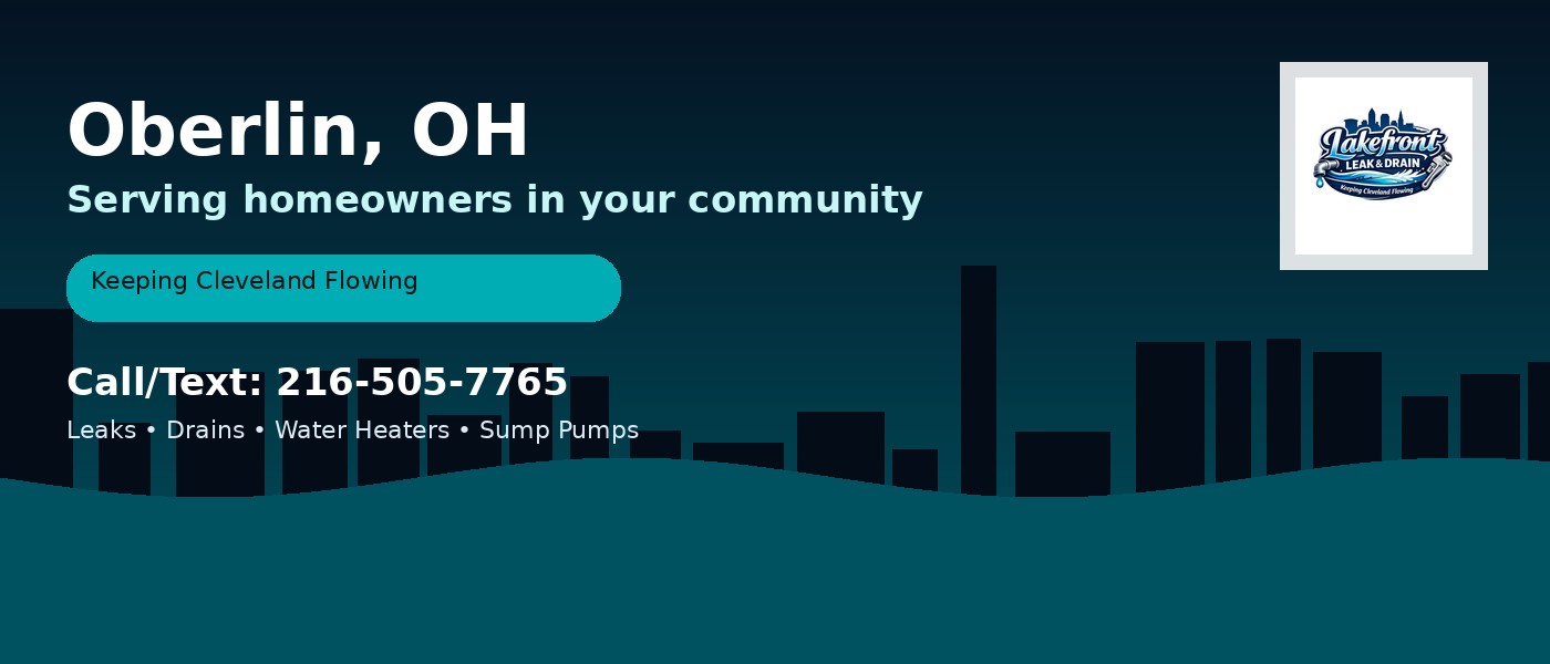 Oberlin Ohio service area - Lakefront Leak & Drain