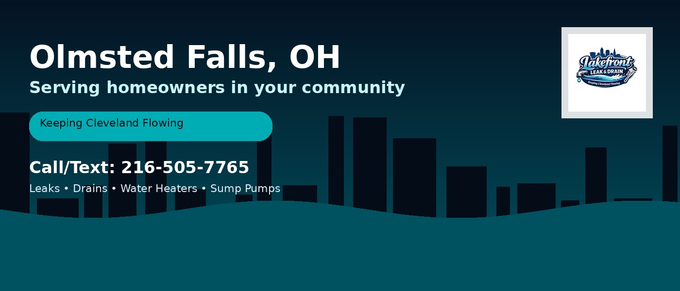 Olmsted Falls Ohio service area - Lakefront Leak & Drain