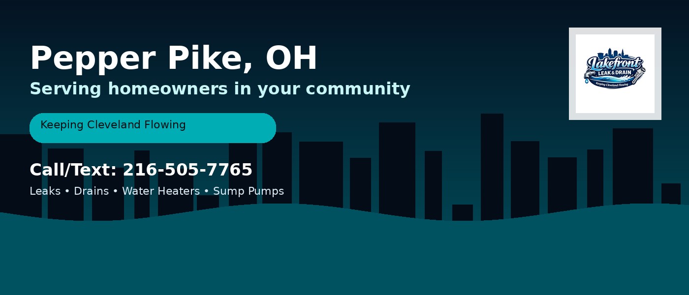 Pepper Pike Ohio service area - Lakefront Leak & Drain