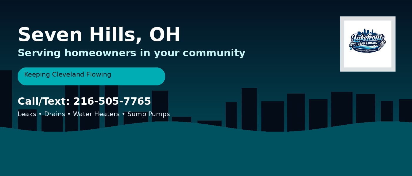 Seven Hills Ohio service area - Lakefront Leak & Drain
