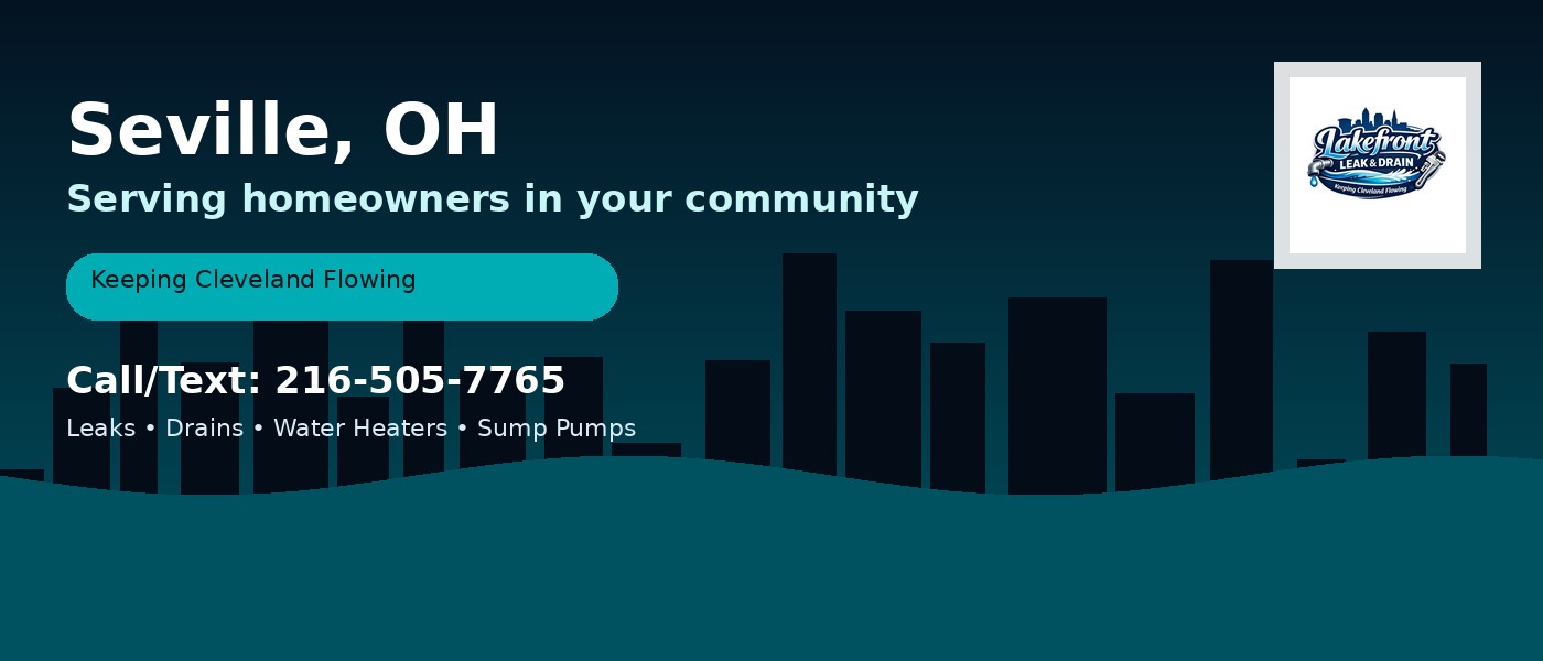 Seville Ohio service area - Lakefront Leak & Drain