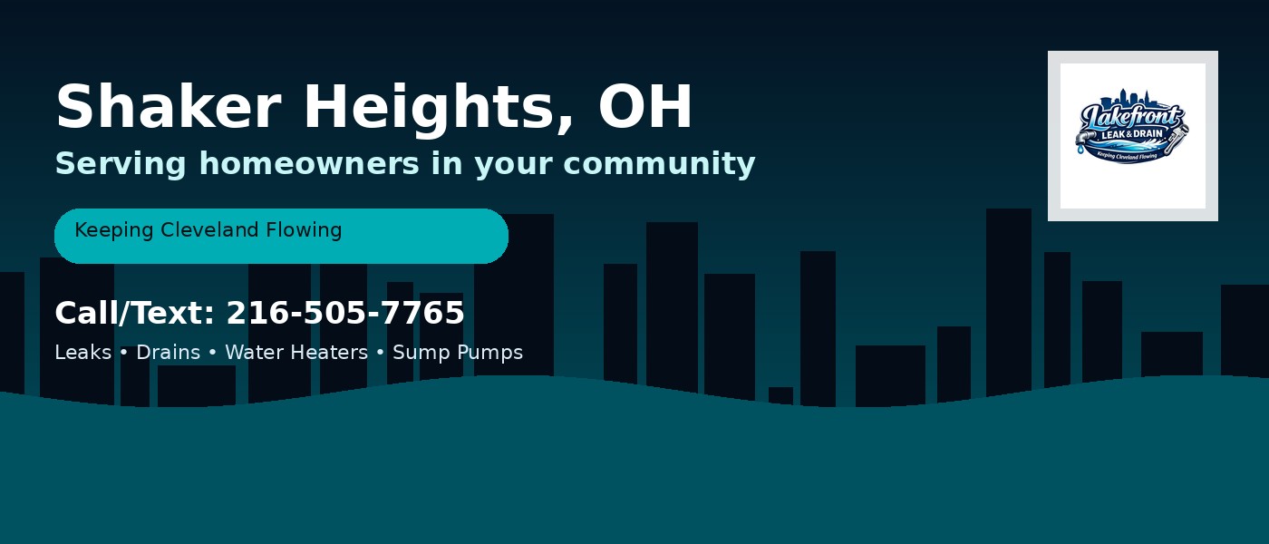 Shaker Heights Ohio service area - Lakefront Leak & Drain