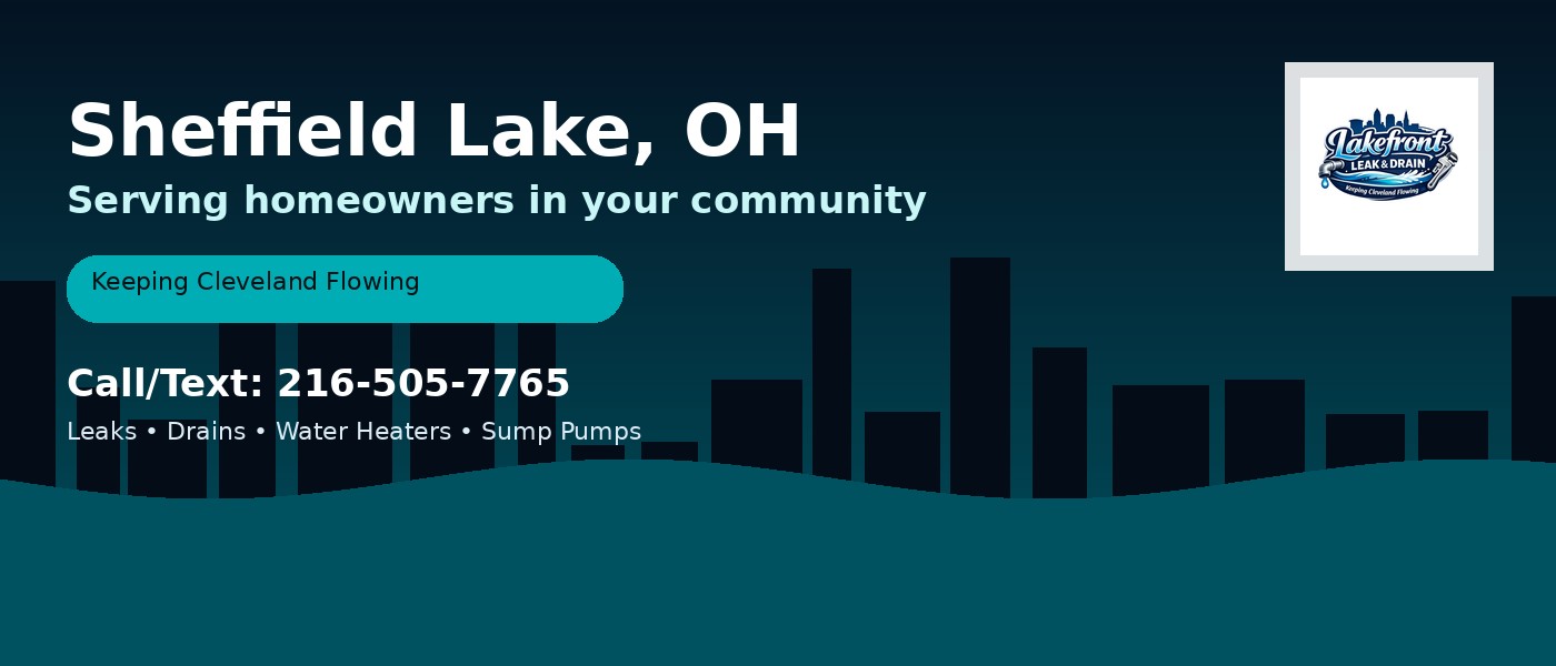 Sheffield Lake Ohio service area - Lakefront Leak & Drain