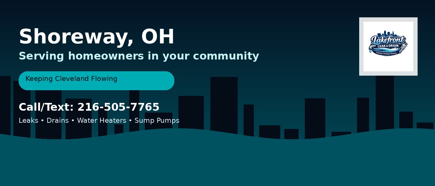 Shoreway Ohio service area - Lakefront Leak & Drain