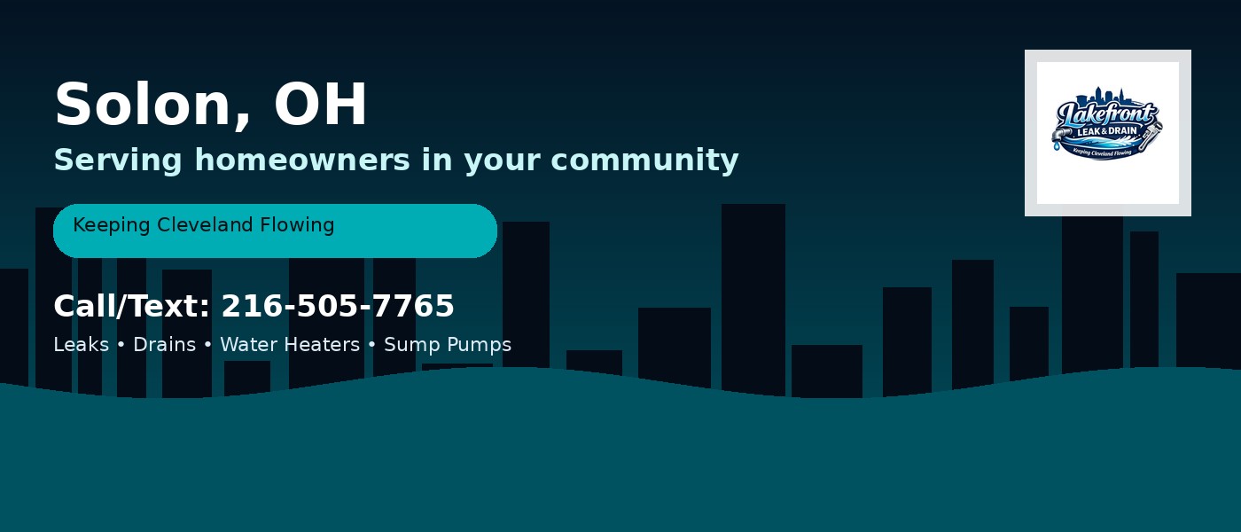 Solon Ohio service area - Lakefront Leak & Drain