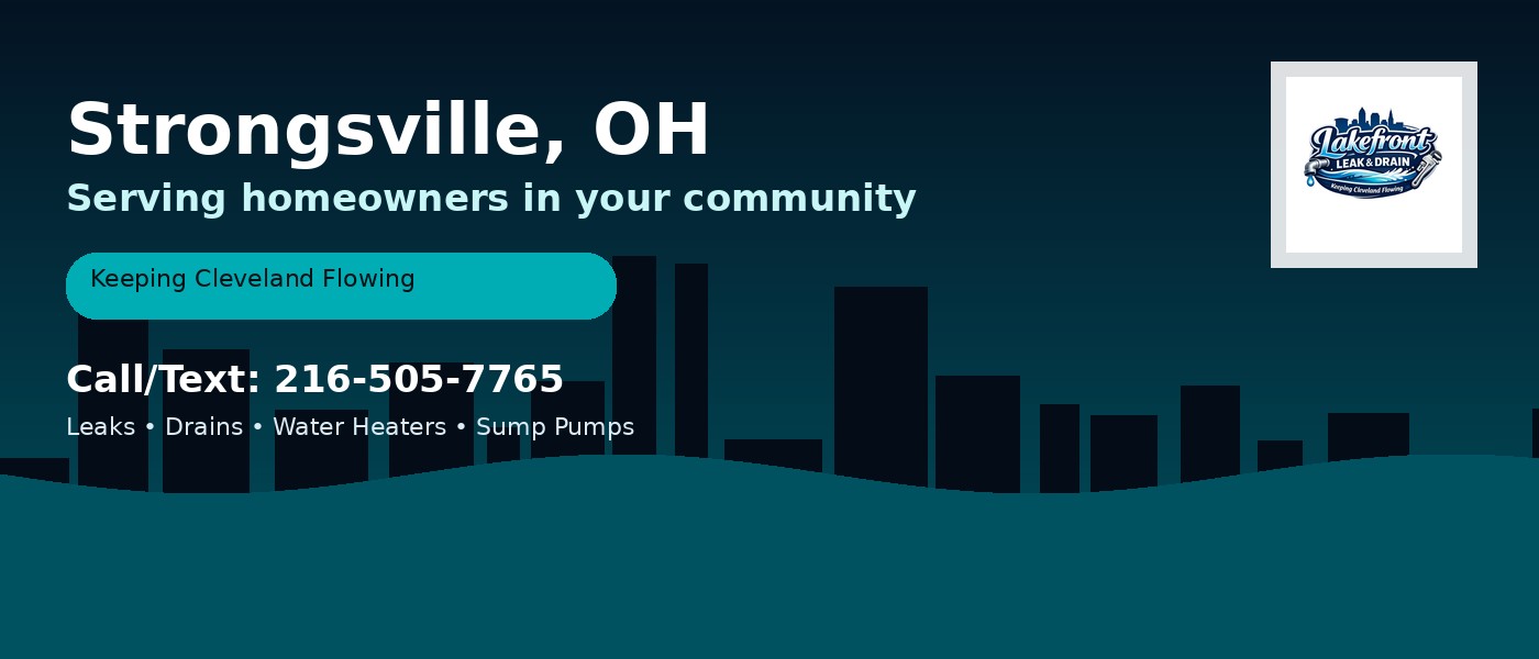 Strongsville Ohio service area - Lakefront Leak & Drain