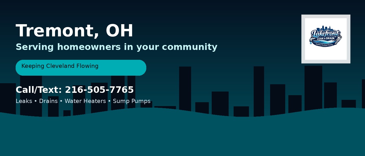 Tremont Ohio service area - Lakefront Leak & Drain