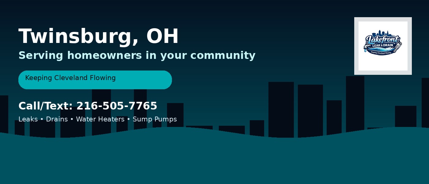Twinsburg Ohio service area - Lakefront Leak & Drain