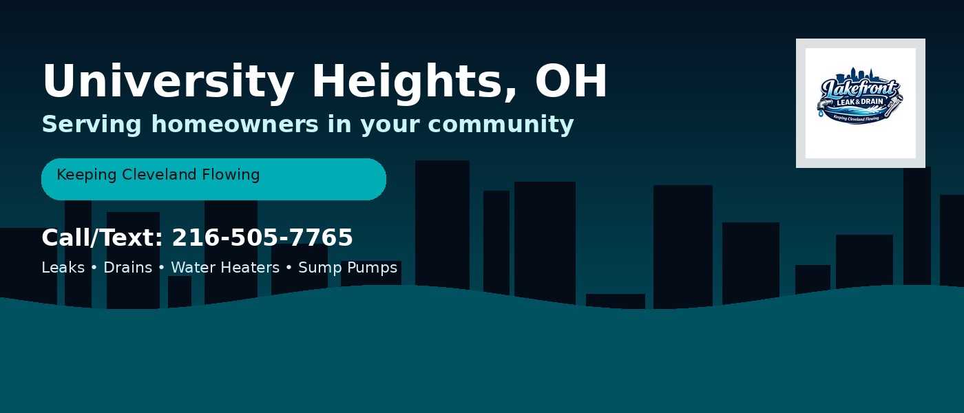 University Heights Ohio service area - Lakefront Leak & Drain