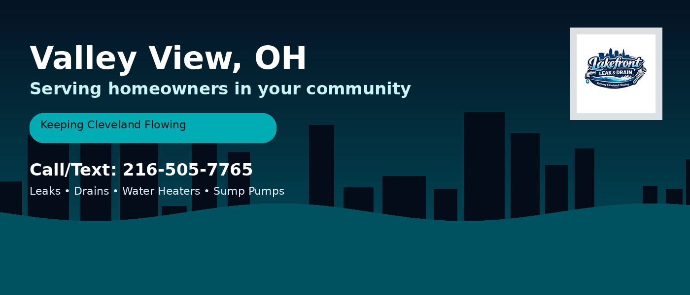 Valley View Ohio service area - Lakefront Leak & Drain