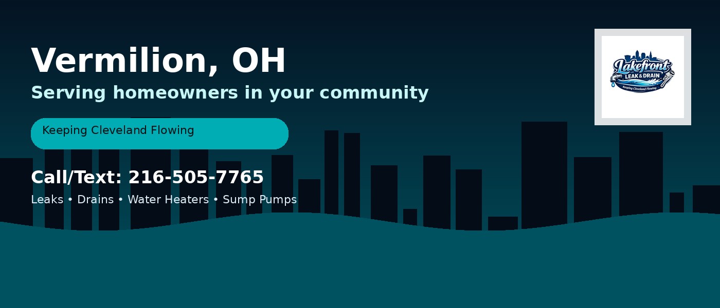 Vermilion Ohio service area - Lakefront Leak & Drain