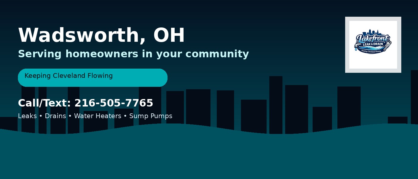 Wadsworth Ohio service area - Lakefront Leak & Drain