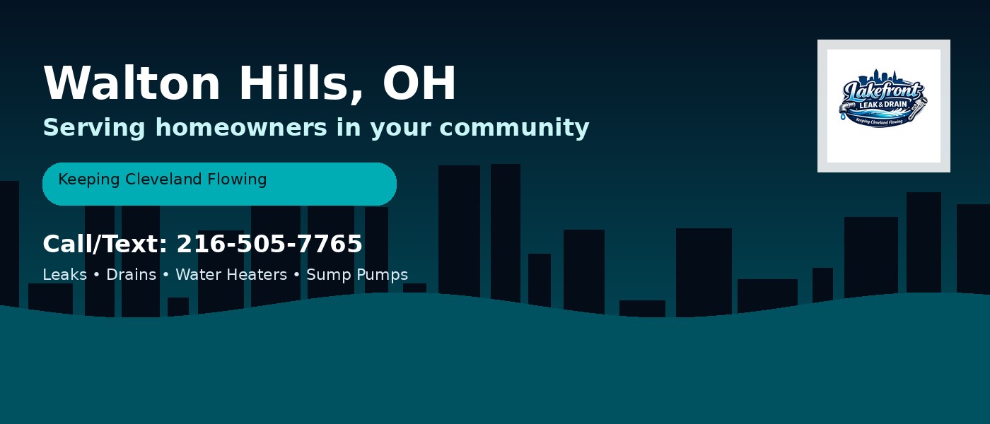 Walton Hills Ohio service area - Lakefront Leak & Drain