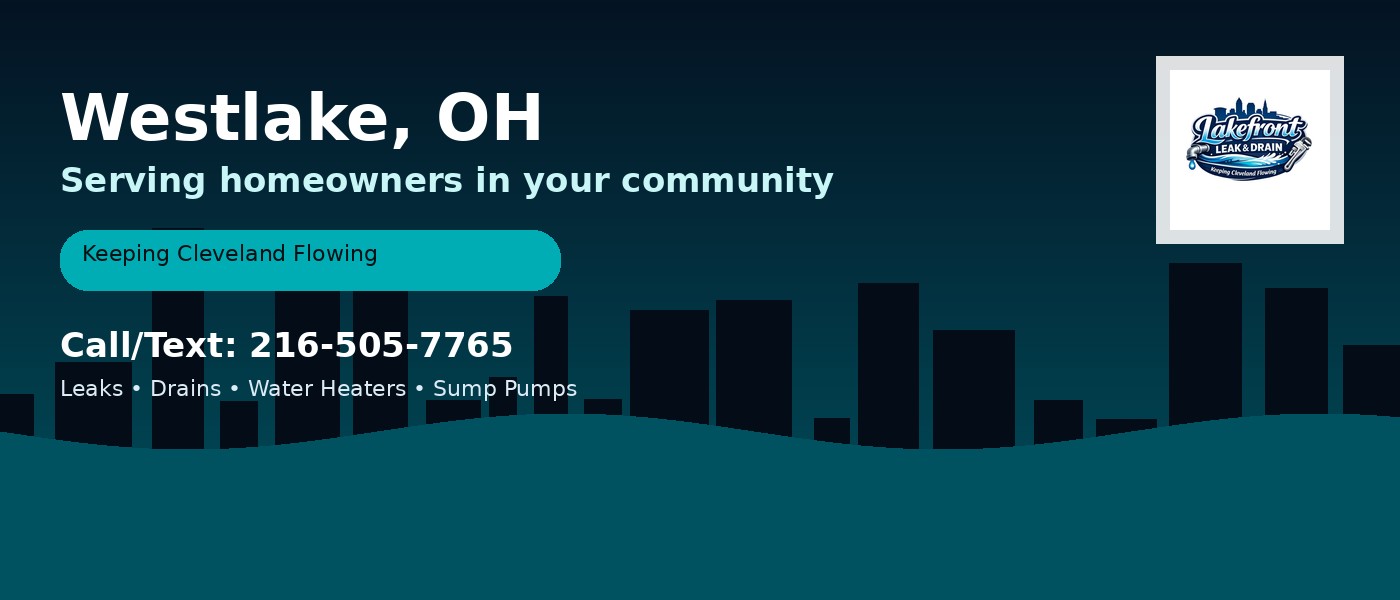 Westlake Ohio service area - Lakefront Leak & Drain